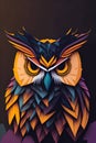Colorful cartoon owl illustrations generated by the AI Ã¢â¬â¹Ã¢â¬â¹system. Ai generated
